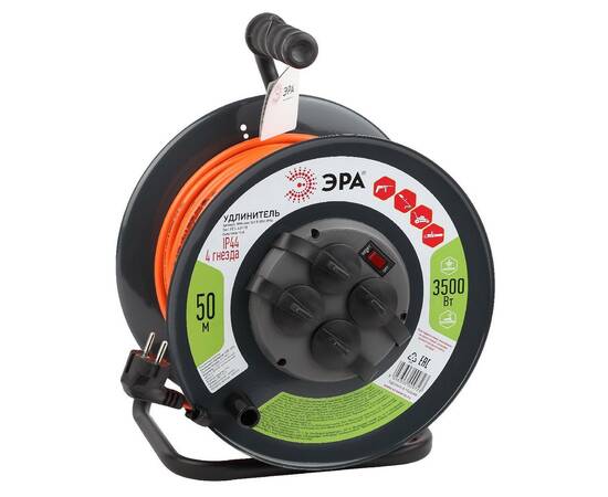 Удлинитель силовой Эра RMx-4es-3x1.5-50m-IP44 Б0046852