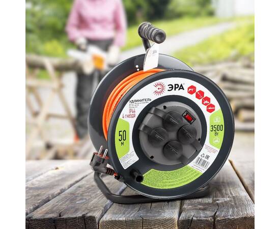 Удлинитель силовой Эра RMx-4es-3x1.5-50m-IP44 Б0046852, изображение 2