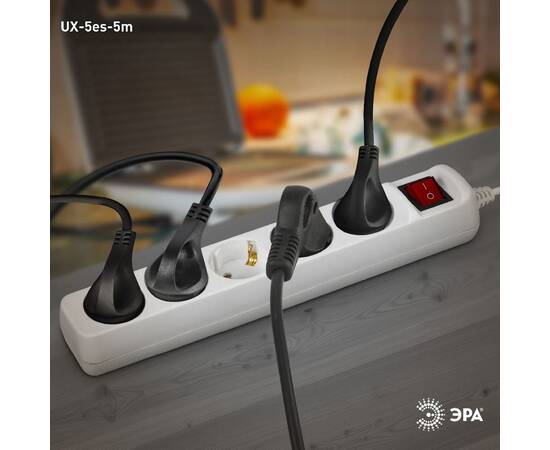 Удлинитель электрический Эра UX-5es-5m Б0035758, изображение 3