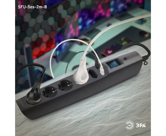 Сетевой фильтр Эра SFU-5es-2m-B C0043326, изображение 6