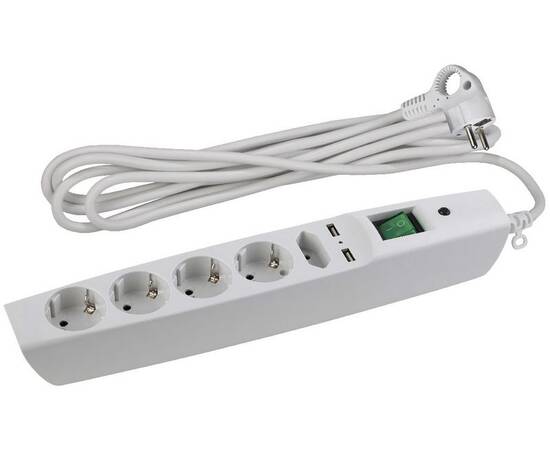 Сетевой фильтр Эра SFU-5es-2m-W C0043327