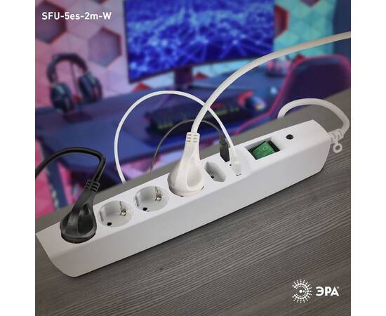 Сетевой фильтр Эра SFU-5es-2m-W C0043327, изображение 6