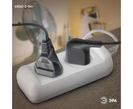 Удлинитель электрический Эра UX(6)-2-5m Б0038566, изображение 4