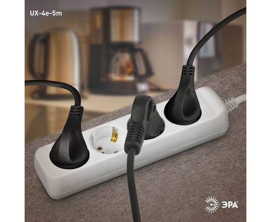 Удлинитель электрический Эра UX-4e-5m Б0038580, изображение 2