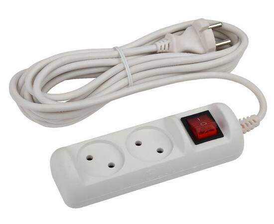 Удлинитель электрический Эра U-2s-5m-2x1 Б0044048