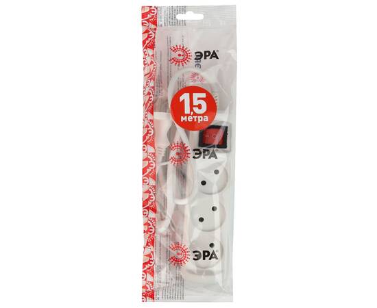 Удлинитель электрический Эра U-3s-1,5m-2x1 Б0044049, изображение 2
