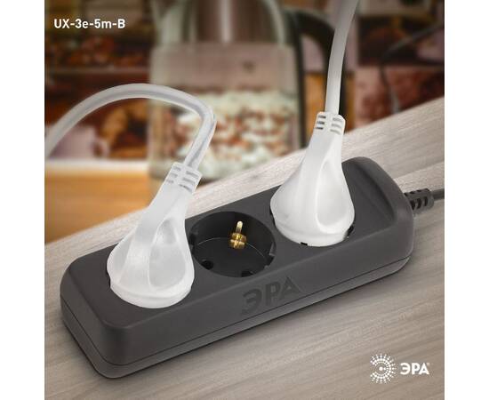 Удлинитель электрический Эра UX-3e-5m-B Б0057723, изображение 2