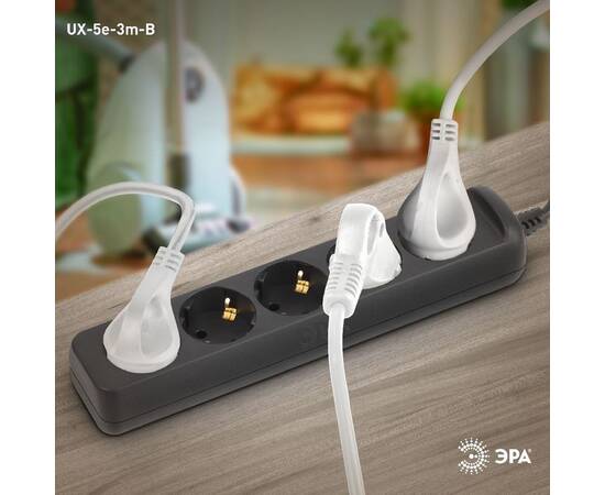 Удлинитель электрический Эра UX-5e-3m-B Б0057725, изображение 2