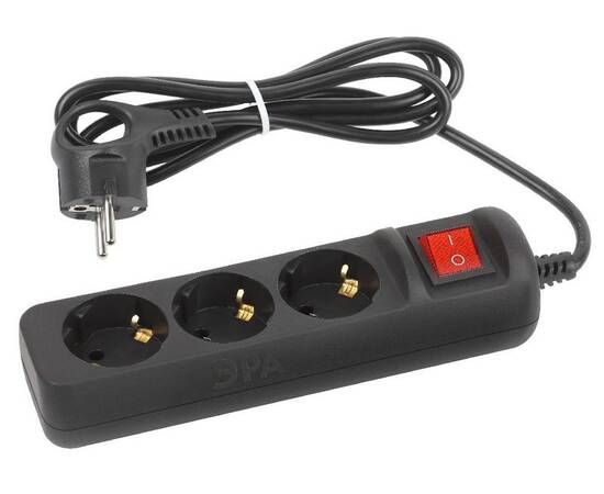 Удлинитель электрический Эра UX-3es-1,5m-B Б0057727