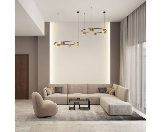 Подвесная люстра Denkirs Orbit DK4067-BK+SG, изображение 3