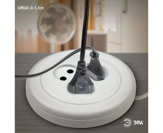 Удлинитель электрический Эра UR(6)-3-1,5m Б0035761, изображение 3