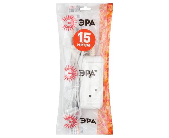 Удлинитель электрический Эра UX-2-1,5m Б0038557, изображение 2