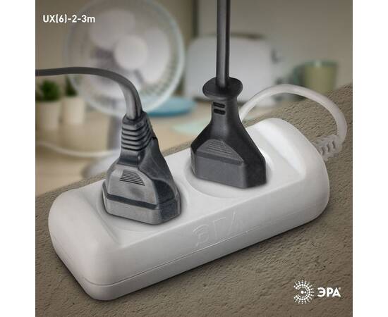 Удлинитель электрический Эра UX(6)-2-3m Б0038565, изображение 3