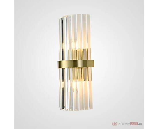 Бра ImperiumLoft Clear Glass Gold metal Wall Lamp 147727-22