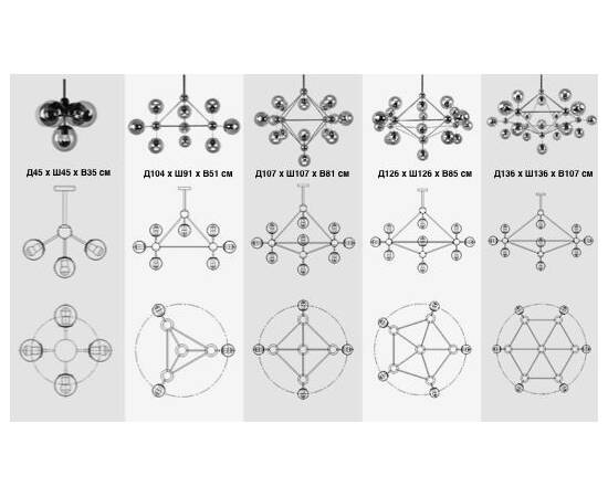 Подвесная люстра ImperiumLoft Modo 73451-22, изображение 3