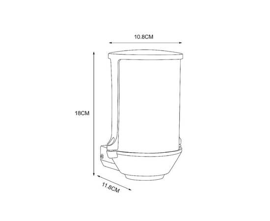 Уличный настенный светильник Arte Lamp Minchir A8306AL-1BK, изображение 3