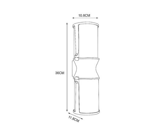 Уличный настенный светильник Arte Lamp Minchir A8306AL-2BK, изображение 3