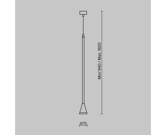 Подвесной светильник Maytoni Technical Pendant Arrow P064PL-01G-1, изображение 4
