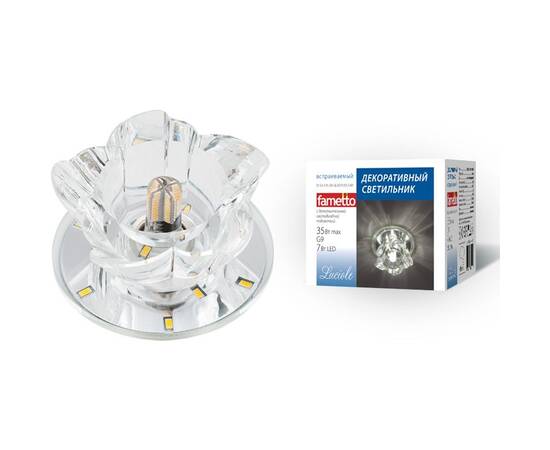 Встраиваемый светильник Fametto Luciole DLS-L125 G9 GLASSY/CLEAR UL-00000376