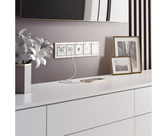 ТВ-розетка проходная Werkel 4690389155512 W1184001 a051116, изображение 2