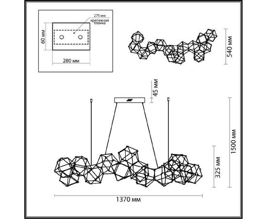 Подвесная люстра Odeon Light Trellis 5086/64L, изображение 2