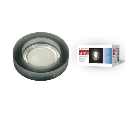 Встраиваемый светильник Fametto Luciole DLS-L110 GU5.3 CHROME/MATT BLACK UL-00000362