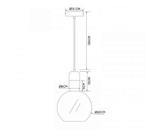 Подвесной светильник Lucide Julius 34438/20/65, изображение 2