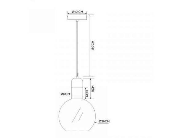 Подвесной светильник Lucide Julius 34438/28/65, изображение 2