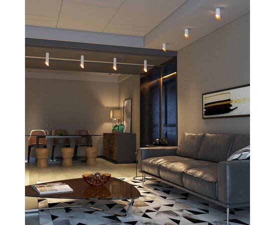 Потолочный светильник Elektrostandard DLN114 GU10 белый/золото a050119, изображение 5