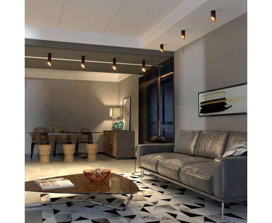 Потолочный светильник Elektrostandard DLN114 GU10 черный/золото a050120, изображение 3