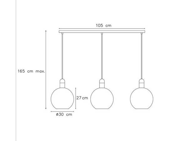 Подвесной светильник Lucide Julius 34438/03/65, изображение 2