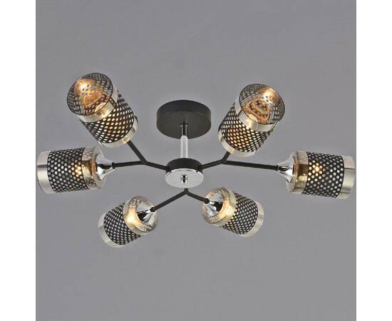 Люстра на штанге Reluce 01405-3.3-06B BK+CR