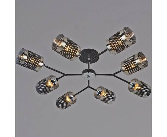 Люстра на штанге Reluce 01405-3.3-08B BK+CR