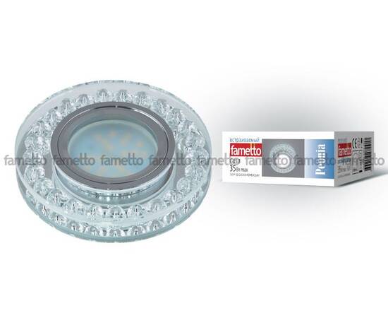 Встраиваемый светильник Fametto Peonia DLS-P102 GU5.3 CHROME/CLEAR