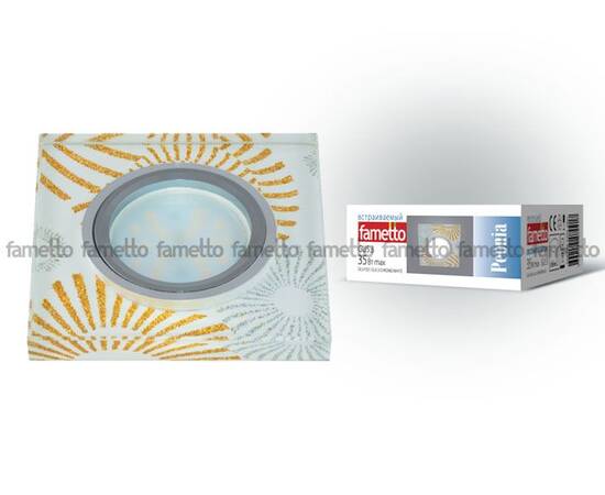 Встраиваемый светильник Fametto Peonia DLS-P201 GU5.3 CHROME/WHITE