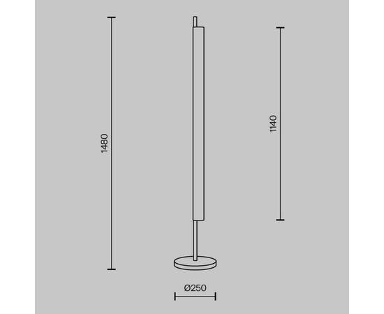Торшер Maytoni Loom MOD258FL-L15BS3K, изображение 3