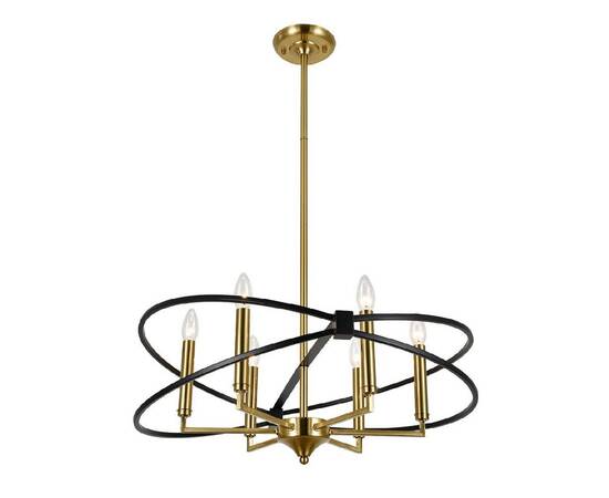 Люстра на штанге Indigo Trionfo 10020/6R Black V000487