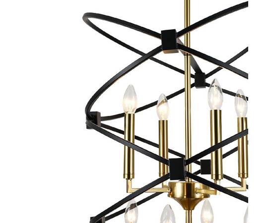 Люстра на штанге Indigo Trionfo 10020/8R Black V000486, изображение 3