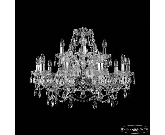 Подвесная люстра Bohemia Ivele Crystal 1411/10+5/240 Ni