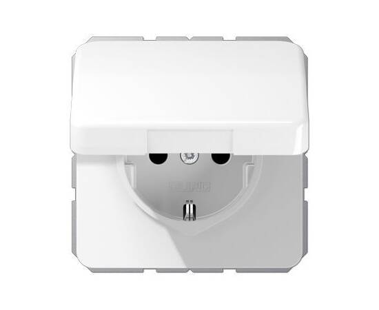 Розетка штепсельная Schuko Jung CD1520BFKLWW