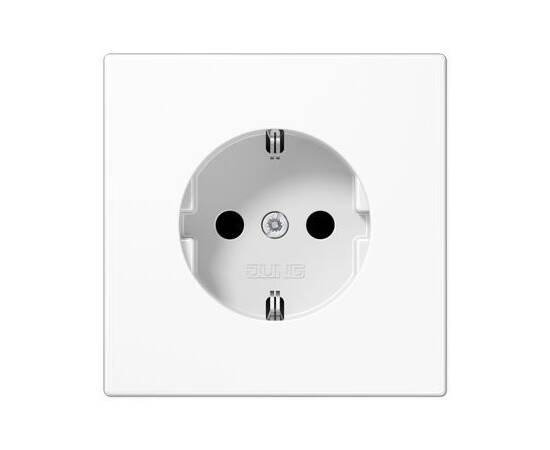 Розетка 2K+З со шторками Jung LS1521KIWW