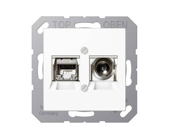 Розетка Smart TV Jung MMDA4521WW