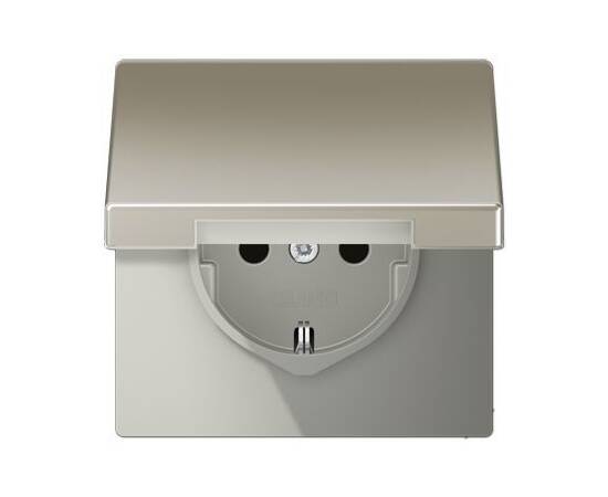 Розетка 2K+З с крышкой Jung ES1521KL