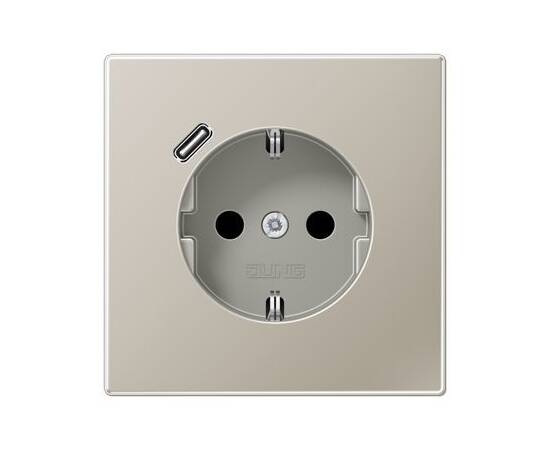 Розетка 2K+З USB Typ C Jung ES1520-18C