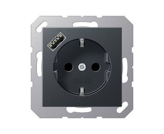 Розетка 2K+З USB Typ A Jung A1520-18AANM