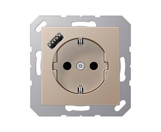 Розетка 2K+З USB Typ A Jung A1520-18ACH