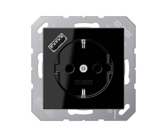Розетка 2K+З USB Typ A Jung A1520-18ASW