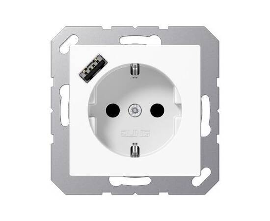 Розетка 2K+З USB Typ A Jung A1520-18AWW