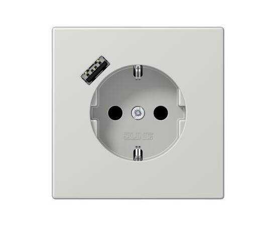 Розетка 2K+З USB Typ A Jung LS1520-18ALG