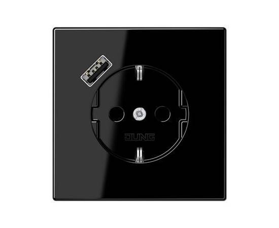 Розетка 2K+З USB Typ A Jung LS1520-18ASW